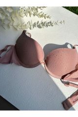 Taş baskı Soft kap Hafif dolgulu sütyen pudra - 75B