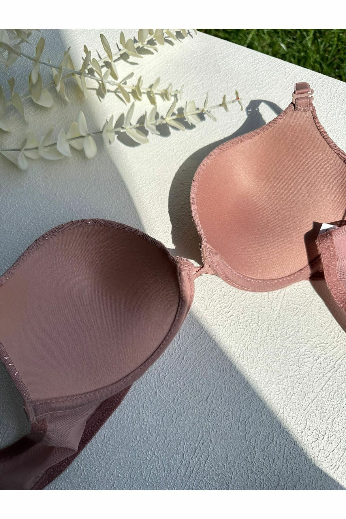 Taş baskı Soft kap Hafif dolgulu sütyen pudra - 80B