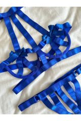 Harness Lastikli Kurdela detaylı Sütyen Takımı