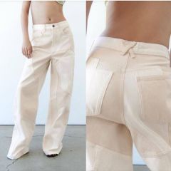 Orjinal marka zr model Relaxed Fit Pacthwork jean 46