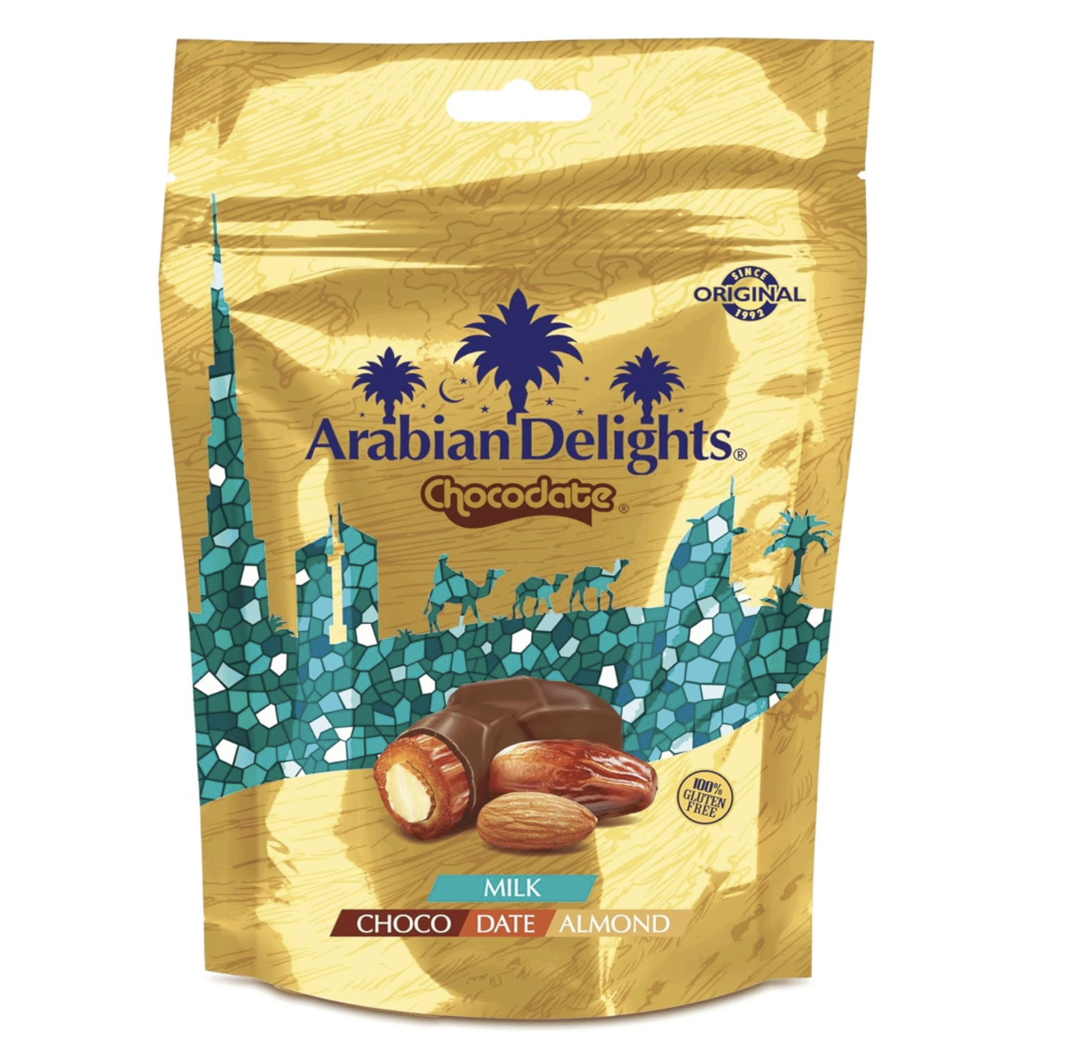 Arabian Delights Chocodate Classic Milk Chocolate Pouch