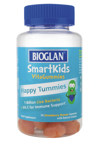 SmartKids Happy Tummies 30 Strawberry Flavour Gummies