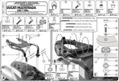 GIVI SR311 DUCATI MULTISTRADA 620-1100 (06-09) ARKA ÇANTA TAŞIYICI