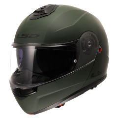 LS2 STROBE 2 MAT TITANIUM KASK Mat Yeşil - XL