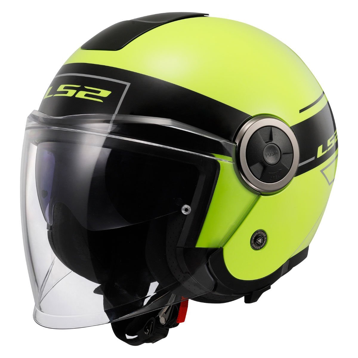 LS2 CLASSY CLASSIC SİYAH-NEON SARI KASK