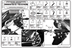 GIVI PLX360 YAMAHA FZ6 S2 - FZ6 600 FAZER S2 (07-11) YAN ÇANTA TAŞIYICI