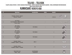 GIVI TE4103 KAWASAKI VERSYS 650 (10-14) YAN KUMAŞ ÇANTA TAŞIYICI