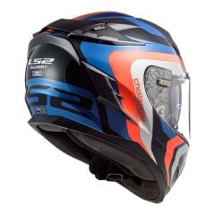 LS2 CHALLENGER GALACTIC MAVİ-TURUNCU KASK