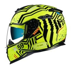 NEXX SX.100 ENIGMA NEON SARI-SİYAH KASK