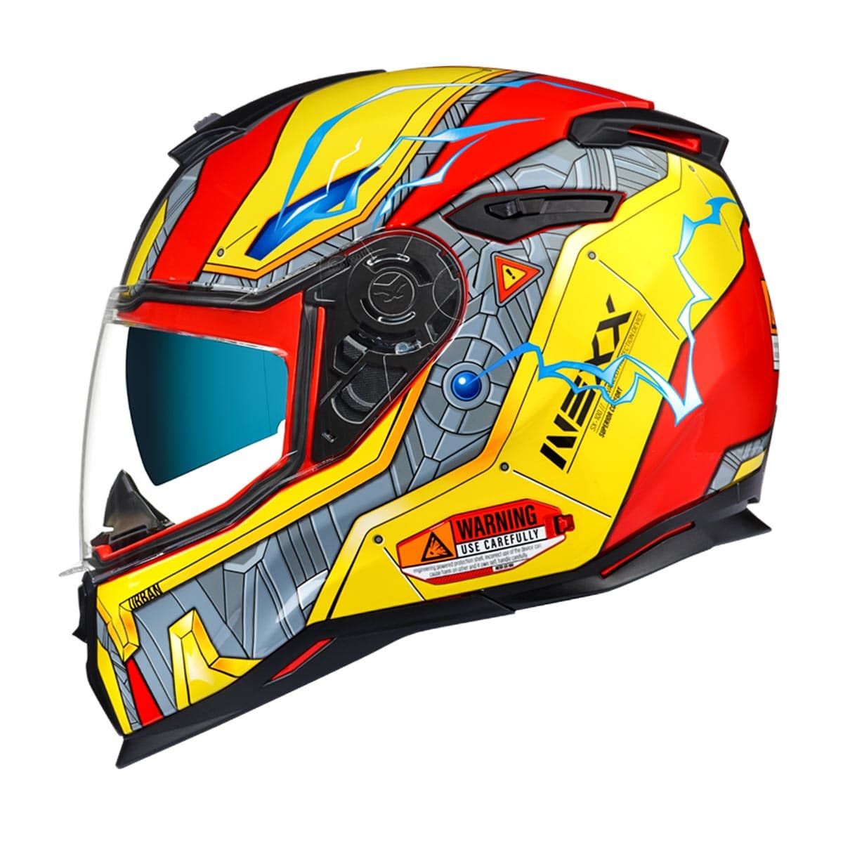 NEXX SX.100 GIGABOT KIRMIZI-SARI KASK