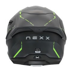 NEXX Y.100R REACT MAT GRİ-YEŞİL KASK