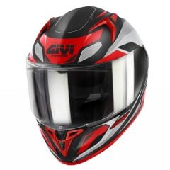 GIVI 50.8 BRAVE MAT SİYAH-TITANIUM-KIRMIZI KASK