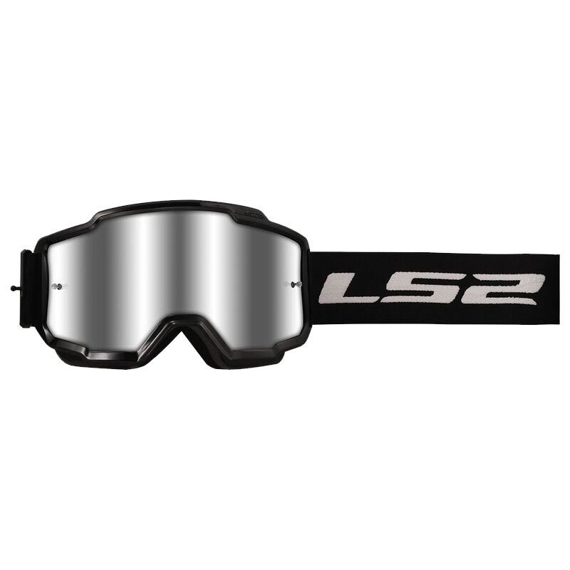 LS2 CHARGER GOGGLES MOTOKROS GÖZLÜK (IRIDIUM CAMLI) SİYAH