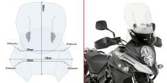 GIVI AF3112 SUZUKI DL 650 V-STROM (17-24) RÜZGAR SİPERLİK