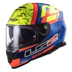 LS2 STORM 2 SALVADOR REPLICA MAVİ-NEON SARI KASK