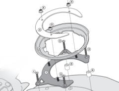 GIVI BF09 DEPOÜSTÜ ÇANTA APARATI (DUCATI)a)