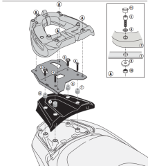 GIVI SR4111MM KAWASAKI J300 (14-21) ARKA ÇANTA TAŞIYICI