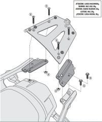 GIVI SRA4105 KAWASAKI VERSYS 1000 - VERSYS 1000 SE (12-24) ARKA ÇANTA TAŞIYICI