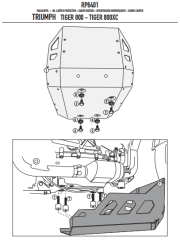 GIVI RP6401 TRIUMPH TIGER 800 - TIGER 800 XC (11-16) KARTER KORUMA