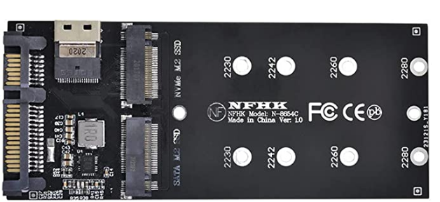 SFF-8654 a U2 Kit NGFF M-Key a Slimline SAS NVME PCIe SSD Adaptador SATA para placa base