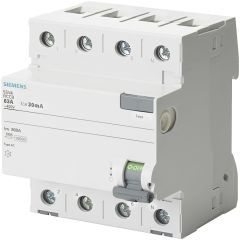 Siemens 5Sv4346-0 400V (3 Faz + Nötr) Kaçak Akım Koruma Rölesi