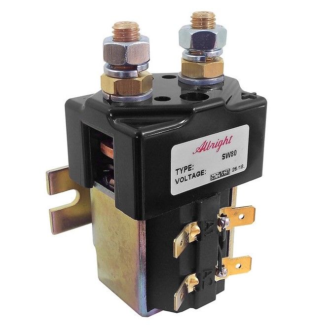 ALBRIGHT SW80B-A  24V ARALIKLI TEK ETKİLİ SOLENOID KONTAKTÖR