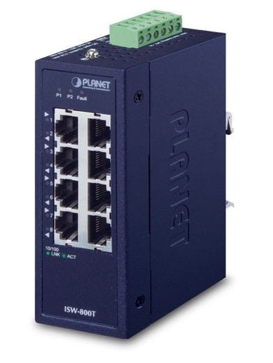 PLANET PL-ISW 800T 8 PORTLU KOMPAKT ETHERNET ANAHTARI