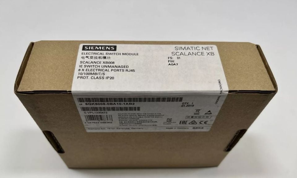 SIEMENS 6GK5008-0BA10-1AB2 ETHERNET SWITCH