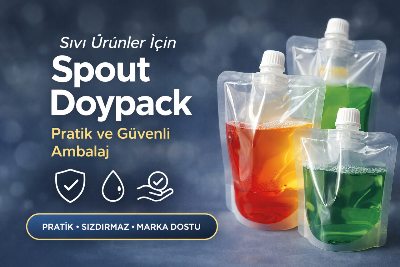 Sıvı Ürünler İçin Spout (Musluklu) Doypack Ambalaj 