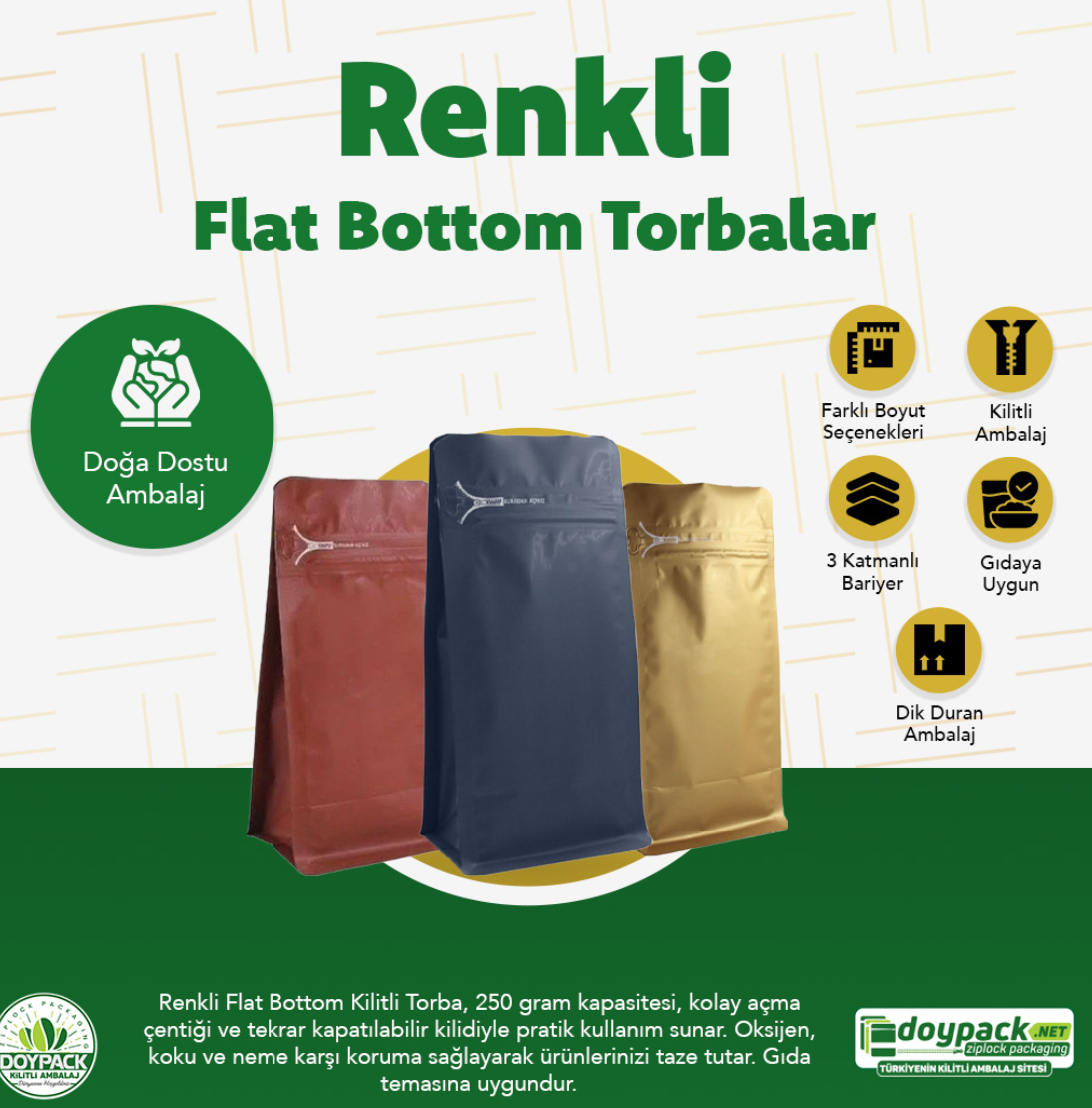 Flat Bottom Doypack
