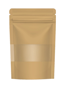 Kraft Pencereli Kilitli Doypack