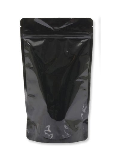 Parlak Siyah Alüminyum Kilitli Doypack