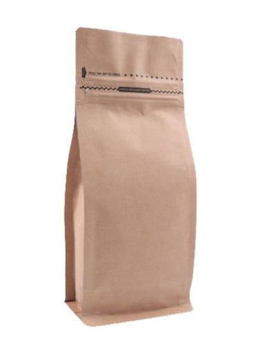 Kraft Metalize Kilitli Flat Bottom