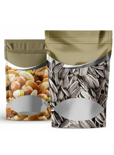  Gold Kuruyemiş Desenli Kilitli Doypack