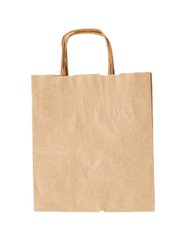 Burgu Saplı Kraft Çanta