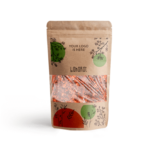Kraft Pencereli Kilitli Doypack 50 - 13x22.5cm