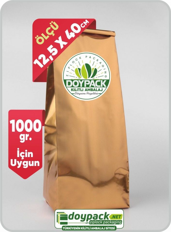 Gold Alüminyum Yan Körüklü Torba 500 - 12.5x40cm