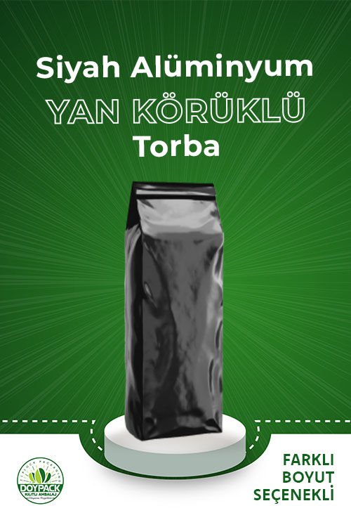 Siyah Alüminyum Yan Körüklü Torba