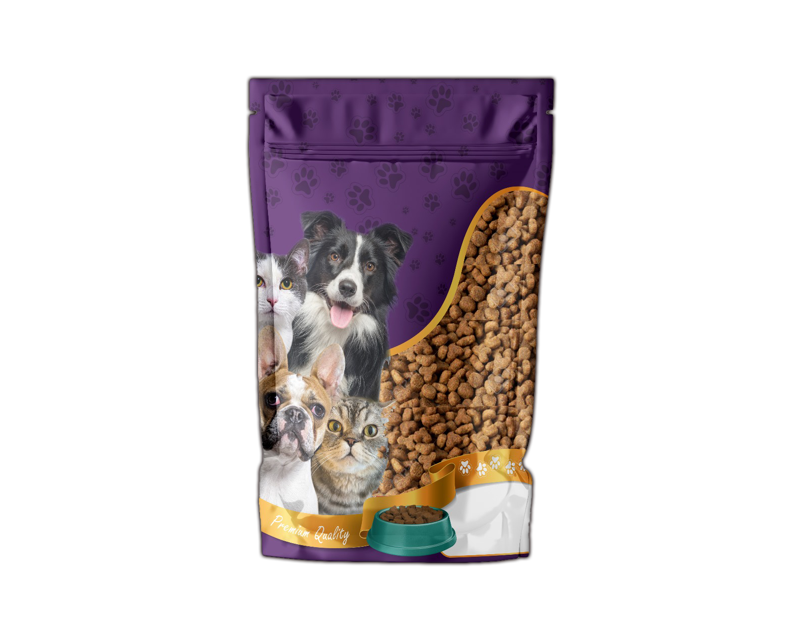 Printed Cat Dog Food Bag
