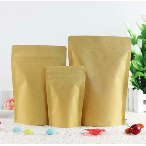 Kraft Alüminyum Kilitli Doypack 2000 - 13x22.5cm