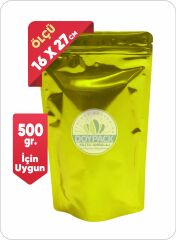 Sarı Metalize Kilitli Doypack