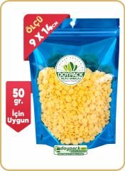 Mavi Şeffaf Metalize Doypack