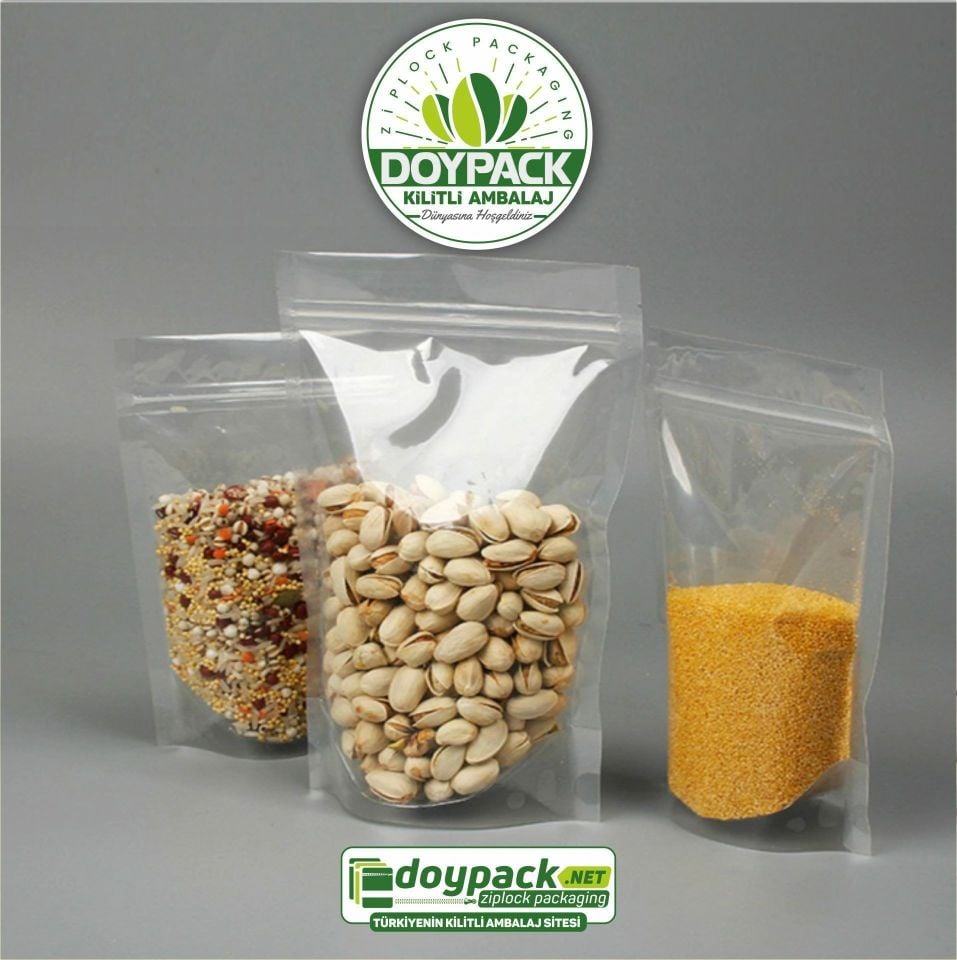 Şeffaf Kilitli Doypack 500 - 25x34cm