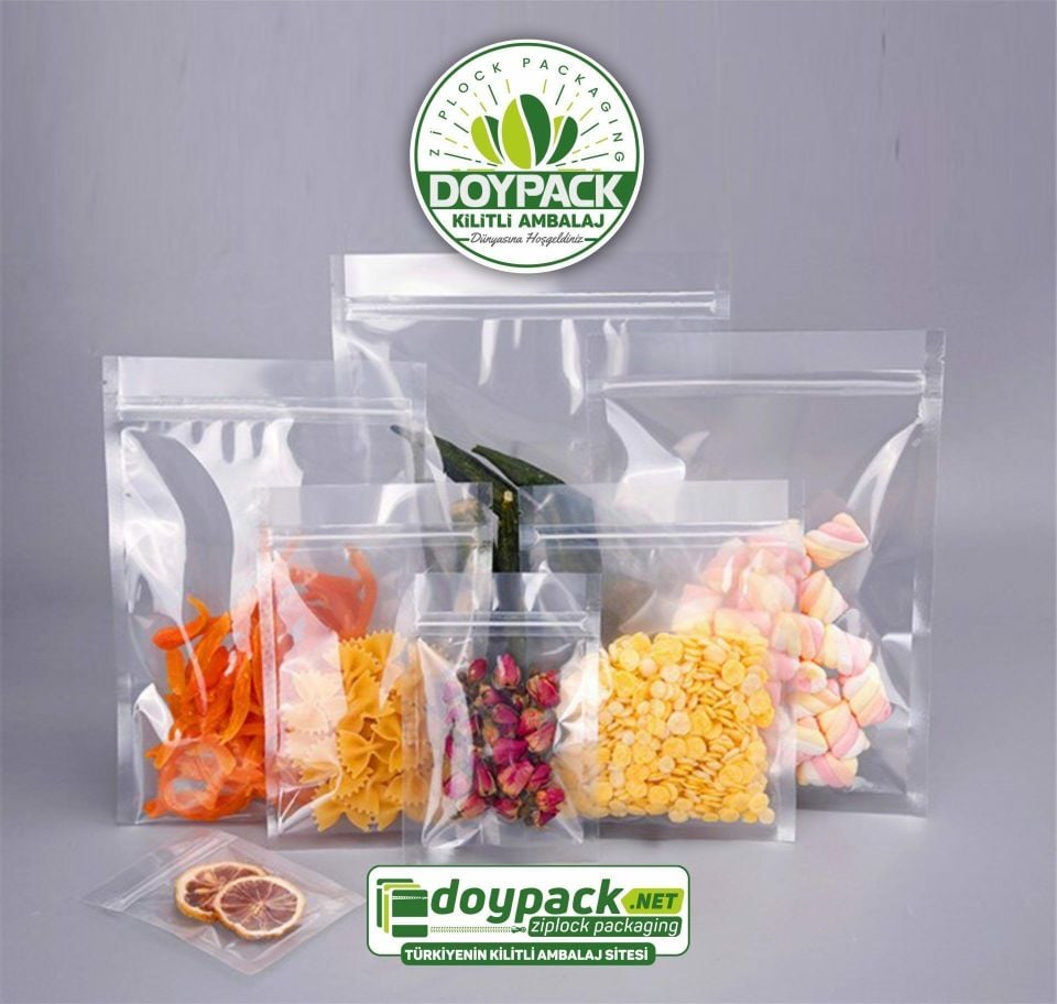 Şeffaf Kilitli Doypack 500 - 25x34cm