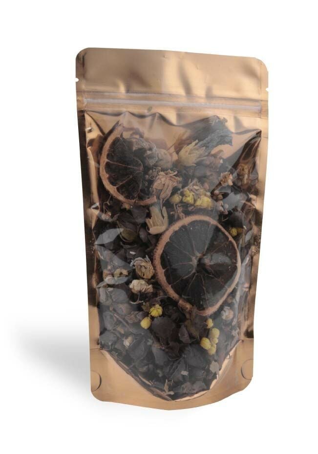 Şeffaf Metalize Gold Kilitli Doypack