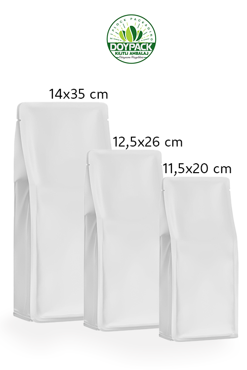 Parlak Beyaz Metalize Flat Bottom