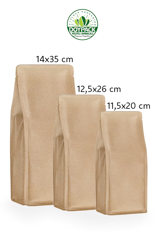Kraft Metalize Flat Bottom 1000 - 14x35cm - Valfli