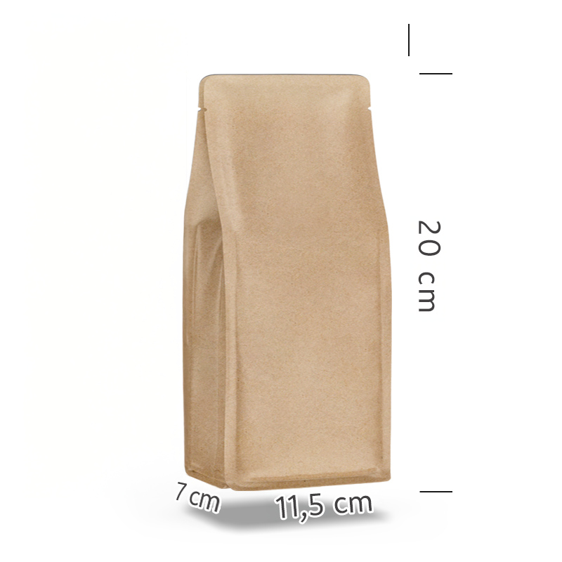 Kraft Metalize Flat Bottom 1000 - 14x35cm - Valfli