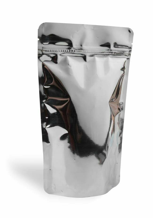 Şeffaf Metalize Gold Kilitli Doypack 50 - 20x30cm