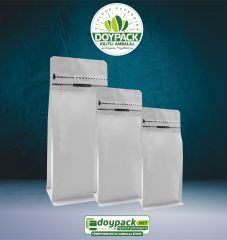 Mat Beyaz Kilitli Metalize Flat Bottom 500 - 14x36cm - Valfsiz